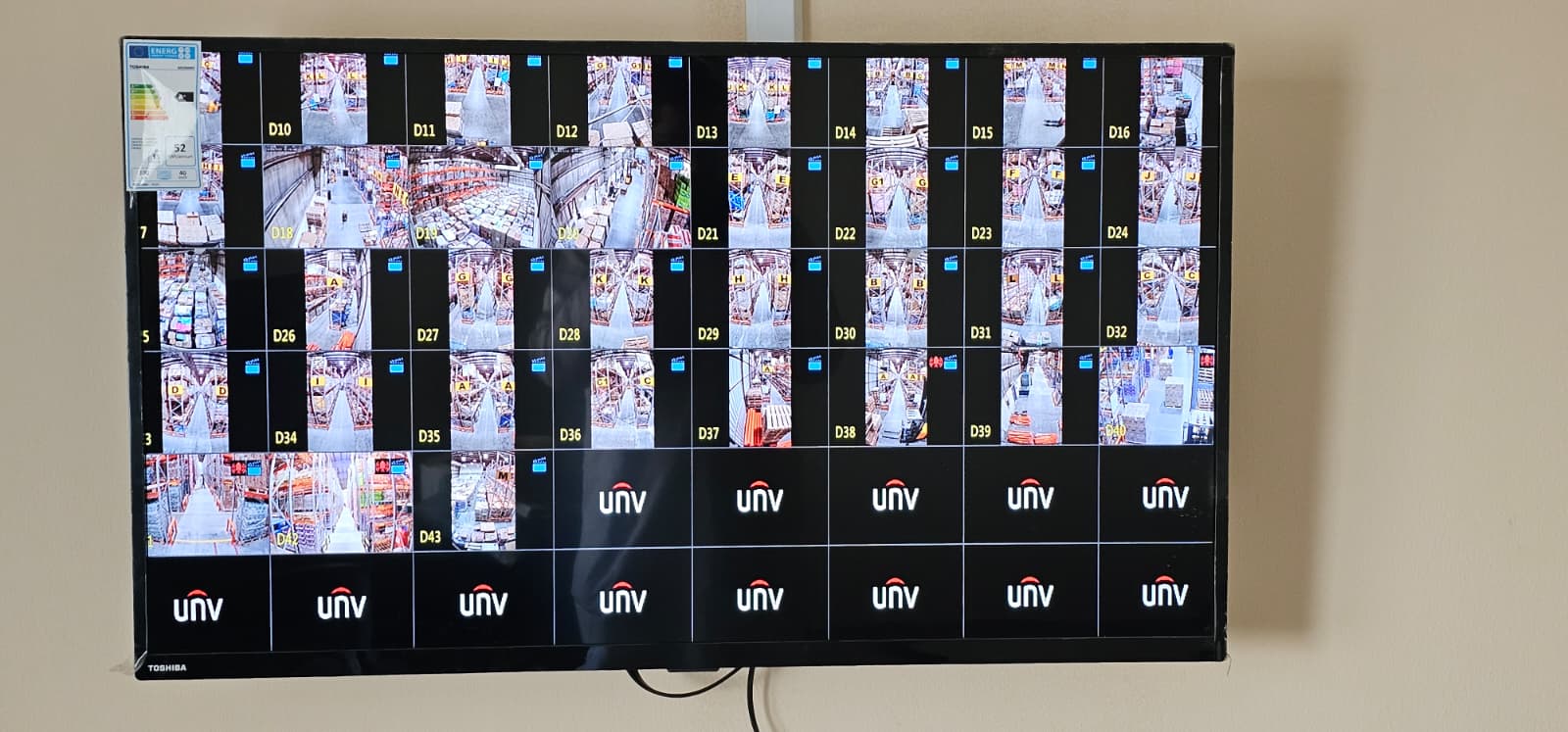 Warehouse CCTV and network installation project by UltraTech Germany